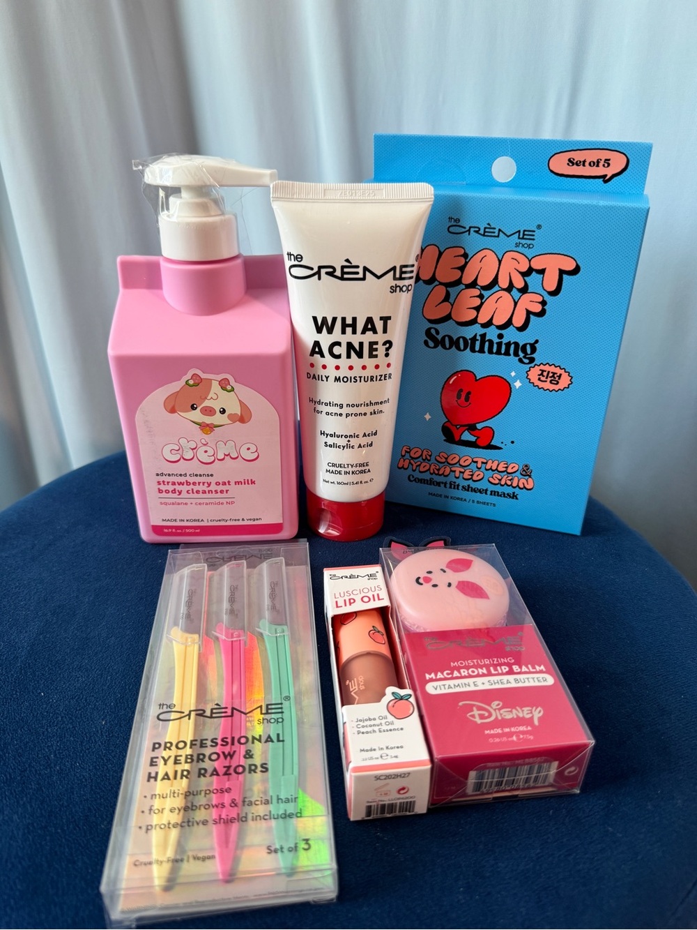 Creme Shop Bundle $60+ Piglet lip balm, Hello Kitty Oat Milk, Lip Oil, 5 Masks